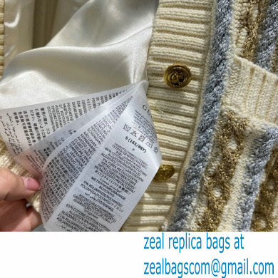 gucci wool cardigan with web 2022