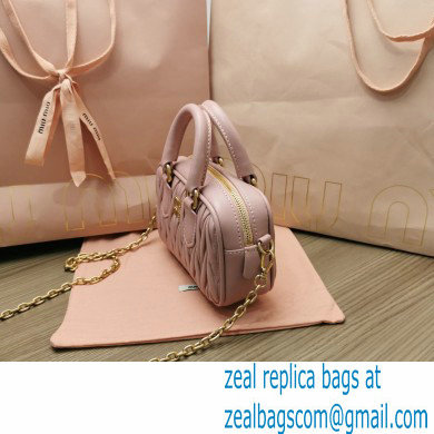 miu miu too pretty bowling bag 5BP077 light pink 2022