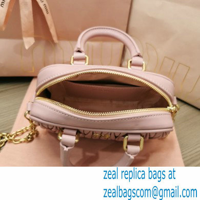 miu miu too pretty bowling bag 5BP077 light pink 2022