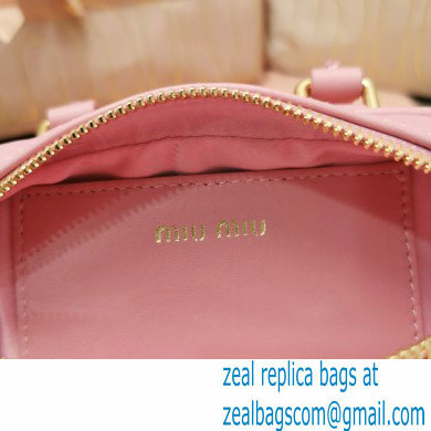 miu miu too pretty bowling bag 5BP077 pink 2022