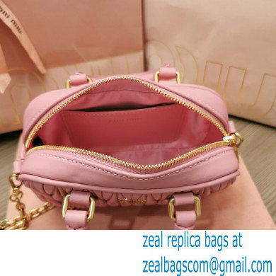 miu miu too pretty bowling bag 5BP077 pink 2022