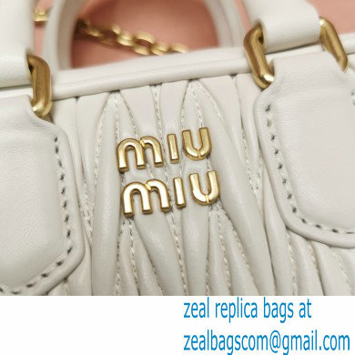 miu miu too pretty bowling bag 5BP077 white 2022