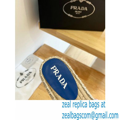 prada Fabric espadrille slides blue 2022 - Click Image to Close