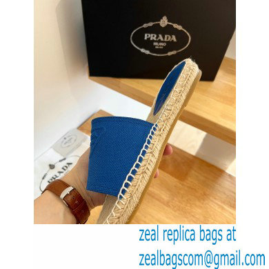 prada Fabric espadrille slides blue 2022