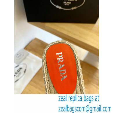 prada Fabric espadrille slides orange 2022