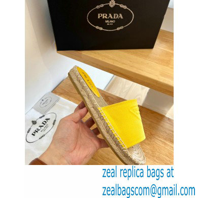 prada Fabric espadrille slides yellow 2022