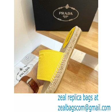 prada Fabric espadrille slides yellow 2022
