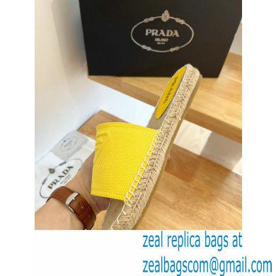 prada Fabric espadrille slides yellow 2022 - Click Image to Close