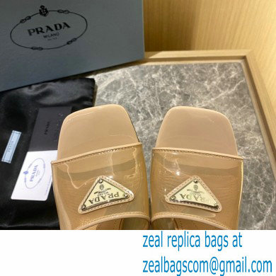 prada Plexiglas and patent leather sandals BEIGE 2022