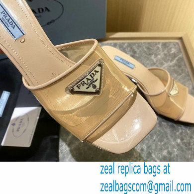 prada Plexiglas and patent leather sandals BEIGE 2022