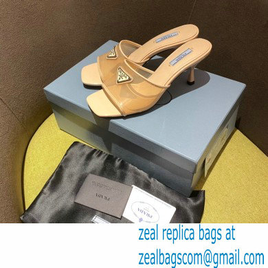 prada Plexiglas and patent leather sandals BEIGE 2022