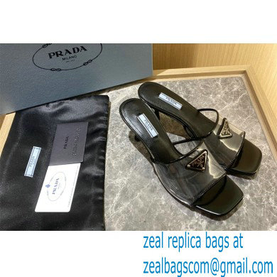 prada Plexiglas and patent leather sandals BLACK 2022