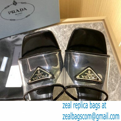 prada Plexiglas and patent leather sandals BLACK 2022