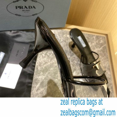 prada Plexiglas and patent leather sandals BLACK 2022 - Click Image to Close