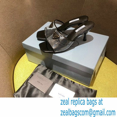 prada Plexiglas and patent leather sandals BLACK 2022