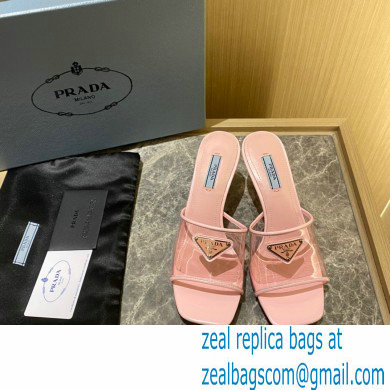 prada Plexiglas and patent leather sandals PINK 2022