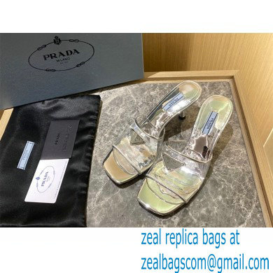 prada Plexiglas and patent leather sandals SILVER 2022 - Click Image to Close