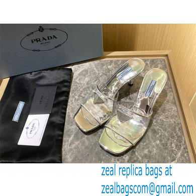 prada Plexiglas and patent leather sandals SILVER 2022