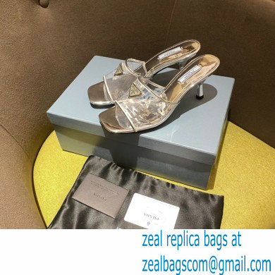 prada Plexiglas and patent leather sandals SILVER 2022