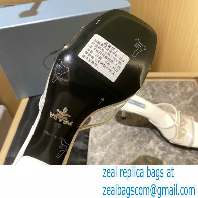 prada Plexiglas and patent leather sandals WHITE 2022 - Click Image to Close