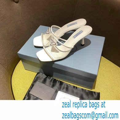 prada Plexiglas and patent leather sandals WHITE 2022