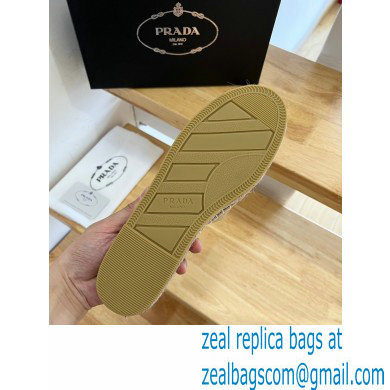 prada nappa leather espadrille slides beige 2022