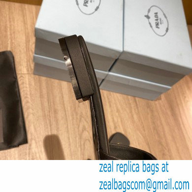 prada saffiano leather slides black 2022