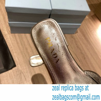 prada saffiano leather slides silver 2022