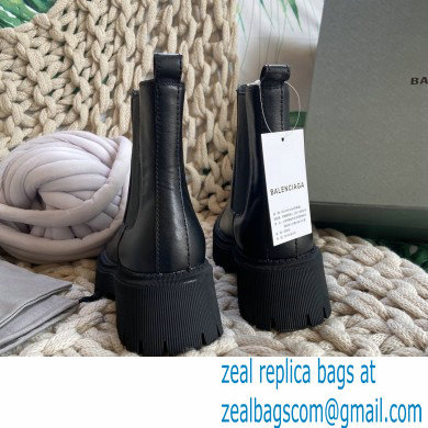 Balenciaga Heel 4.5cm Smooth calfskin Tractor boots Black