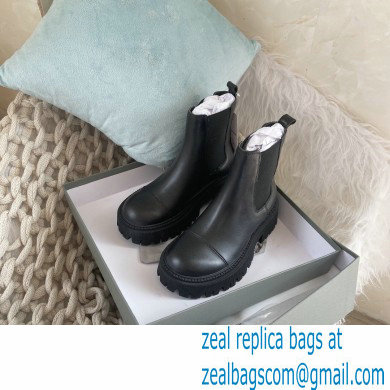 Balenciaga Heel 4.5cm Smooth calfskin Tractor boots Black