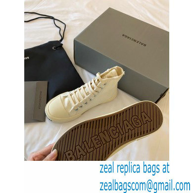 Balenciaga Paris High Top Sneakers in Destroyed cotton and rubber 02 - Click Image to Close