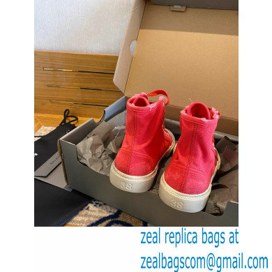 Balenciaga Paris High Top Sneakers in Destroyed cotton and rubber 03