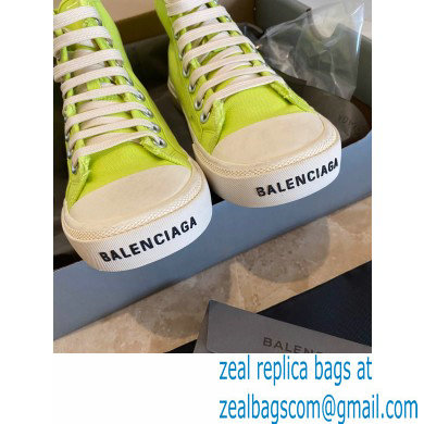 Balenciaga Paris High Top Sneakers in Destroyed cotton and rubber 04 - Click Image to Close