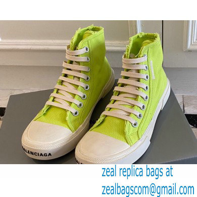 Balenciaga Paris High Top Sneakers in Destroyed cotton and rubber 04
