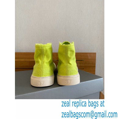 Balenciaga Paris High Top Sneakers in Destroyed cotton and rubber 04