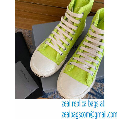 Balenciaga Paris High Top Sneakers in Destroyed cotton and rubber 04