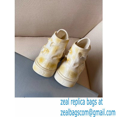 Balenciaga Paris High Top Sneakers in Destroyed cotton and rubber 07 - Click Image to Close