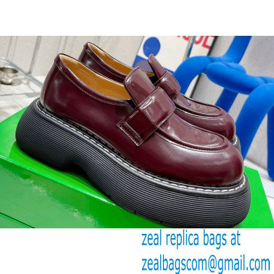 Bottega Veneta Brushed leather swell loafers Burgundy 2022