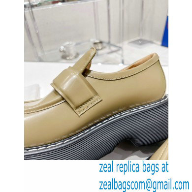 Bottega Veneta Brushed leather swell loafers Camel 2022 - Click Image to Close