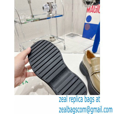 Bottega Veneta Brushed leather swell loafers Camel 2022 - Click Image to Close