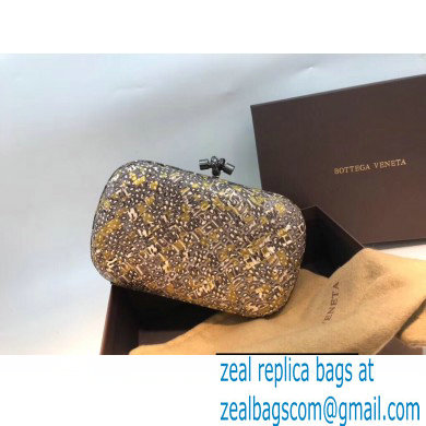 Bottega Veneta Chain Knot minaudiere Clutch Bag 8651 Python 01 - Click Image to Close