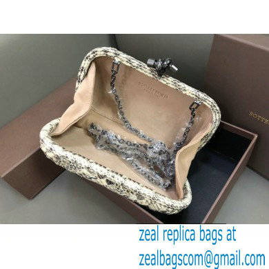 Bottega Veneta Chain Knot minaudiere Clutch Bag 8651 Python 02