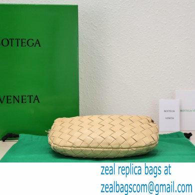 Bottega Veneta Chain mini jodie intrecciato leather top handle bag Apricot