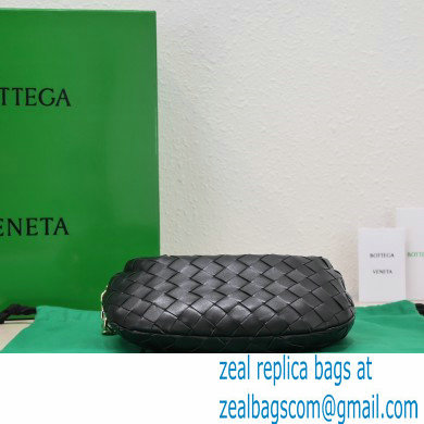 Bottega Veneta Chain mini jodie intrecciato leather top handle bag Black