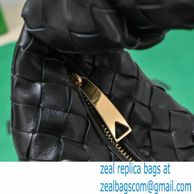 Bottega Veneta Chain mini jodie intrecciato leather top handle bag Black