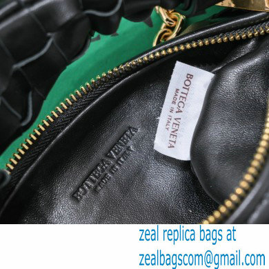 Bottega Veneta Chain mini jodie intrecciato leather top handle bag Black