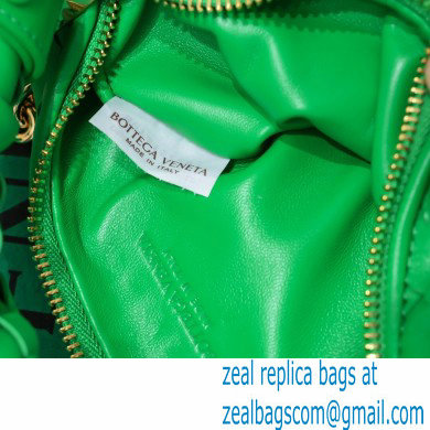 Bottega Veneta Chain mini jodie intrecciato leather top handle bag Green - Click Image to Close