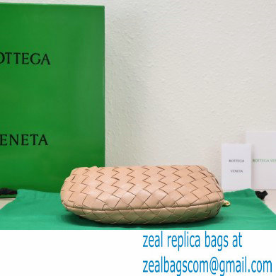 Bottega Veneta Chain mini jodie intrecciato leather top handle bag Nude - Click Image to Close