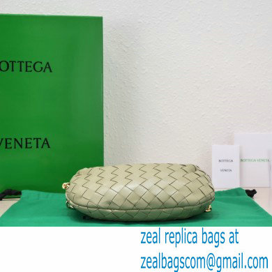 Bottega Veneta Chain mini jodie intrecciato leather top handle bag Pale Green - Click Image to Close