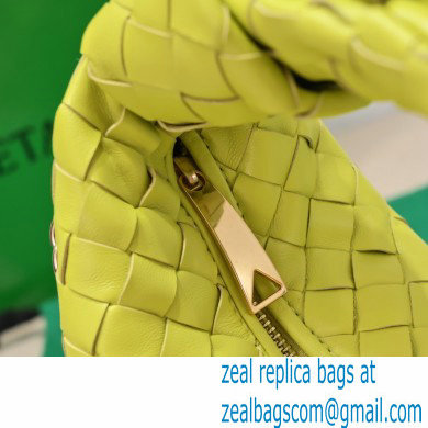 Bottega Veneta Chain mini jodie intrecciato leather top handle bag Yellow - Click Image to Close